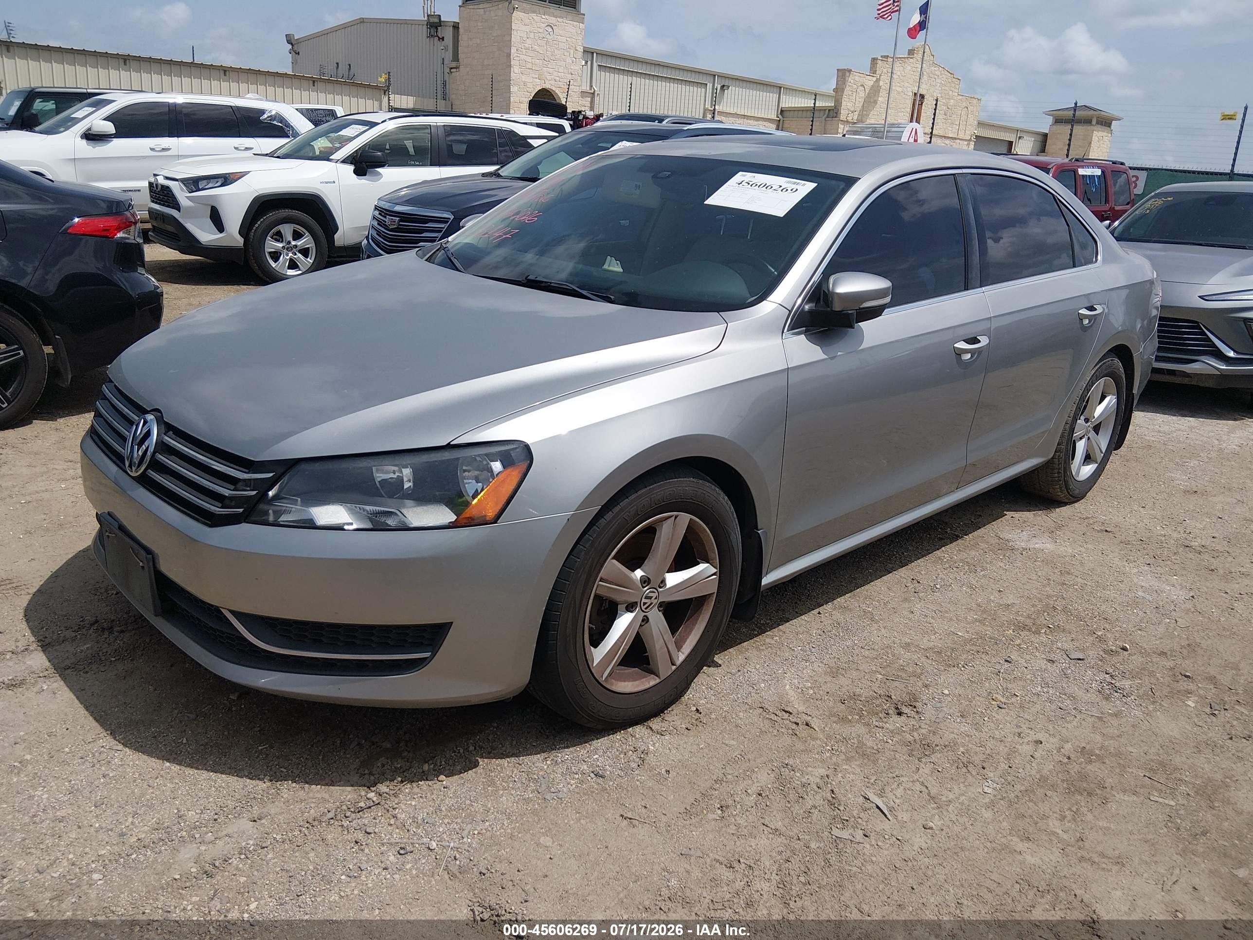 2013 Volkswagen Passat 2.5l Se vin: 1VWBH7A3XDC138147