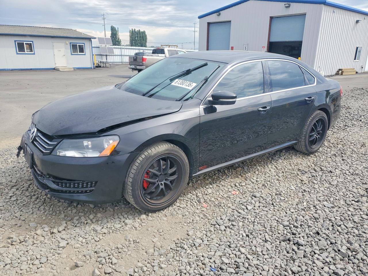 2014 Volkswagen Passat Se Черный vin: 1VWBH7A3XEC002490