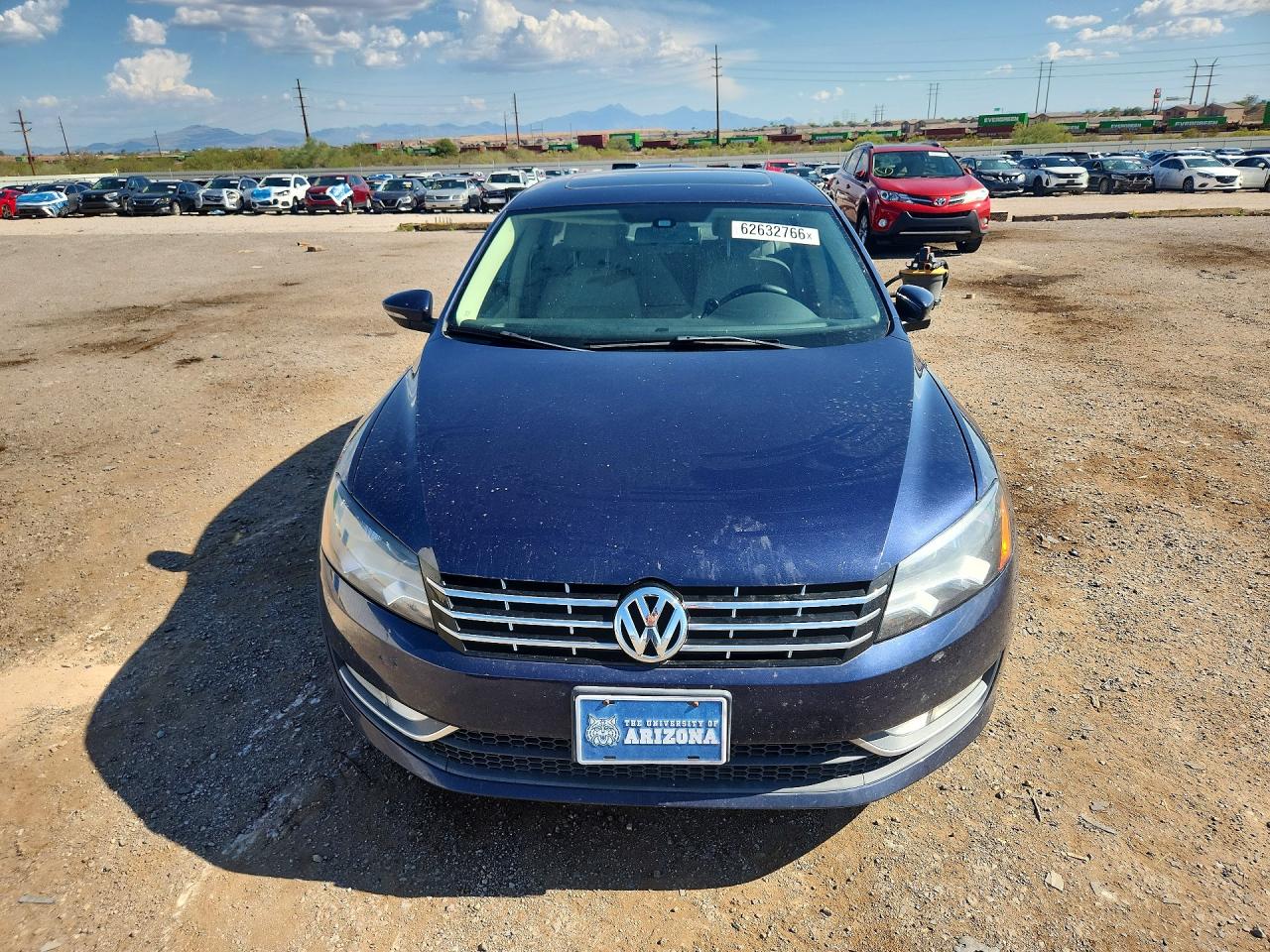 2012 Volkswagen Passat Se Синий vin: 1VWBM7A31CC047908