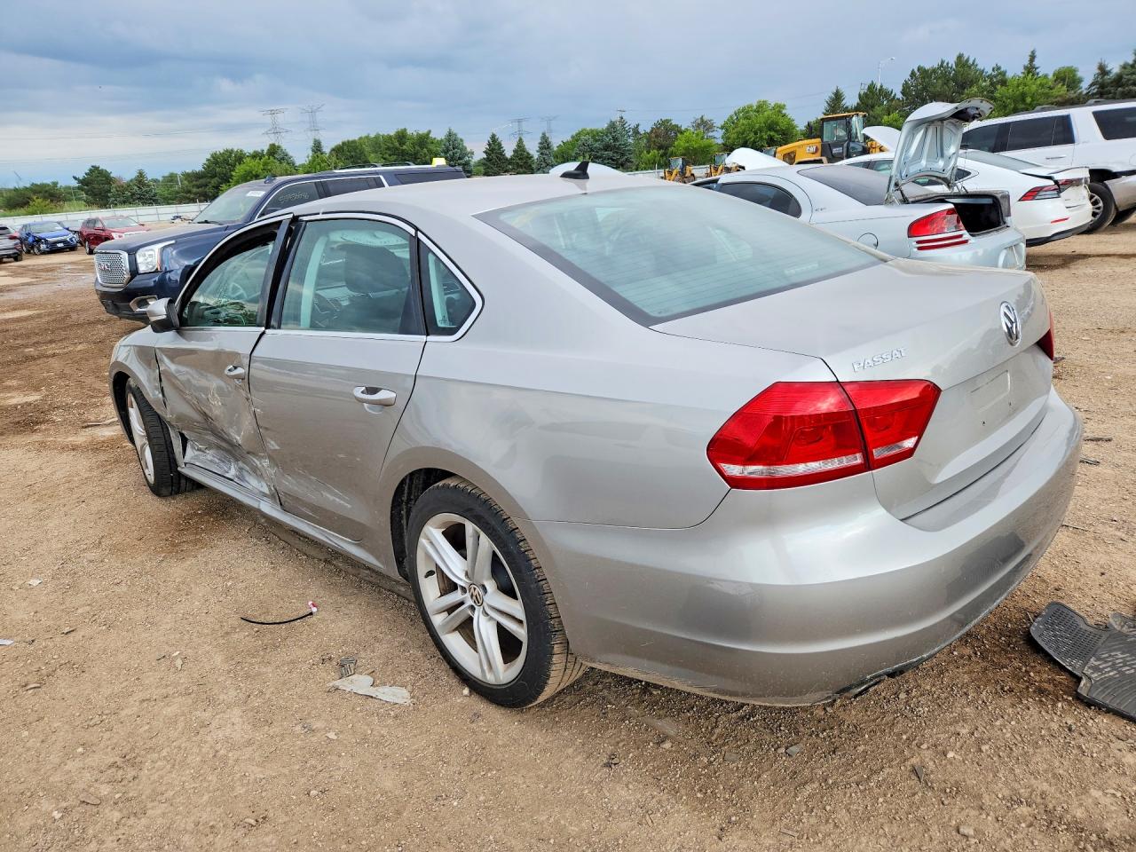 2014 Volkswagen Passat Se Silver vin: 1VWBM7A31EC021618