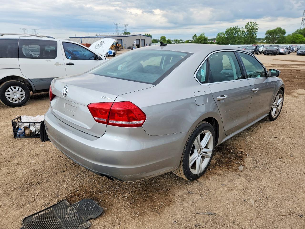 2014 Volkswagen Passat Se Silver vin: 1VWBM7A31EC021618
