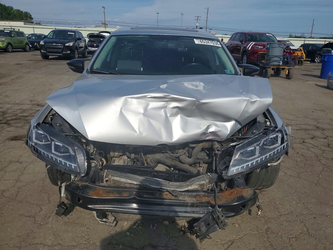 2012 Volkswagen Passat Se Silver vin: 1VWBM7A32CC024248