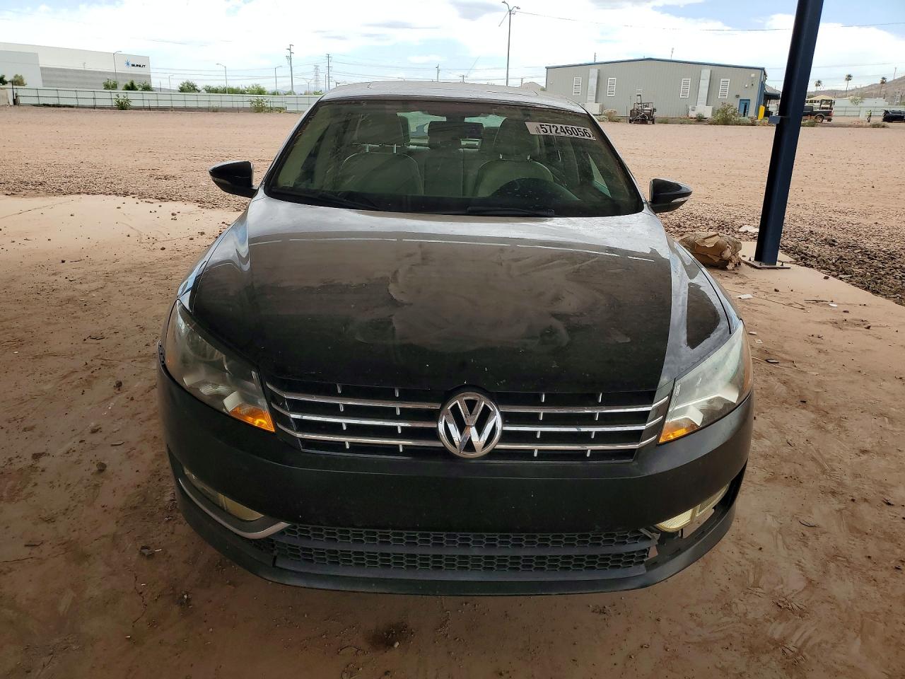 2012 Volkswagen Passat Se Черный vin: 1VWBM7A35CC030481