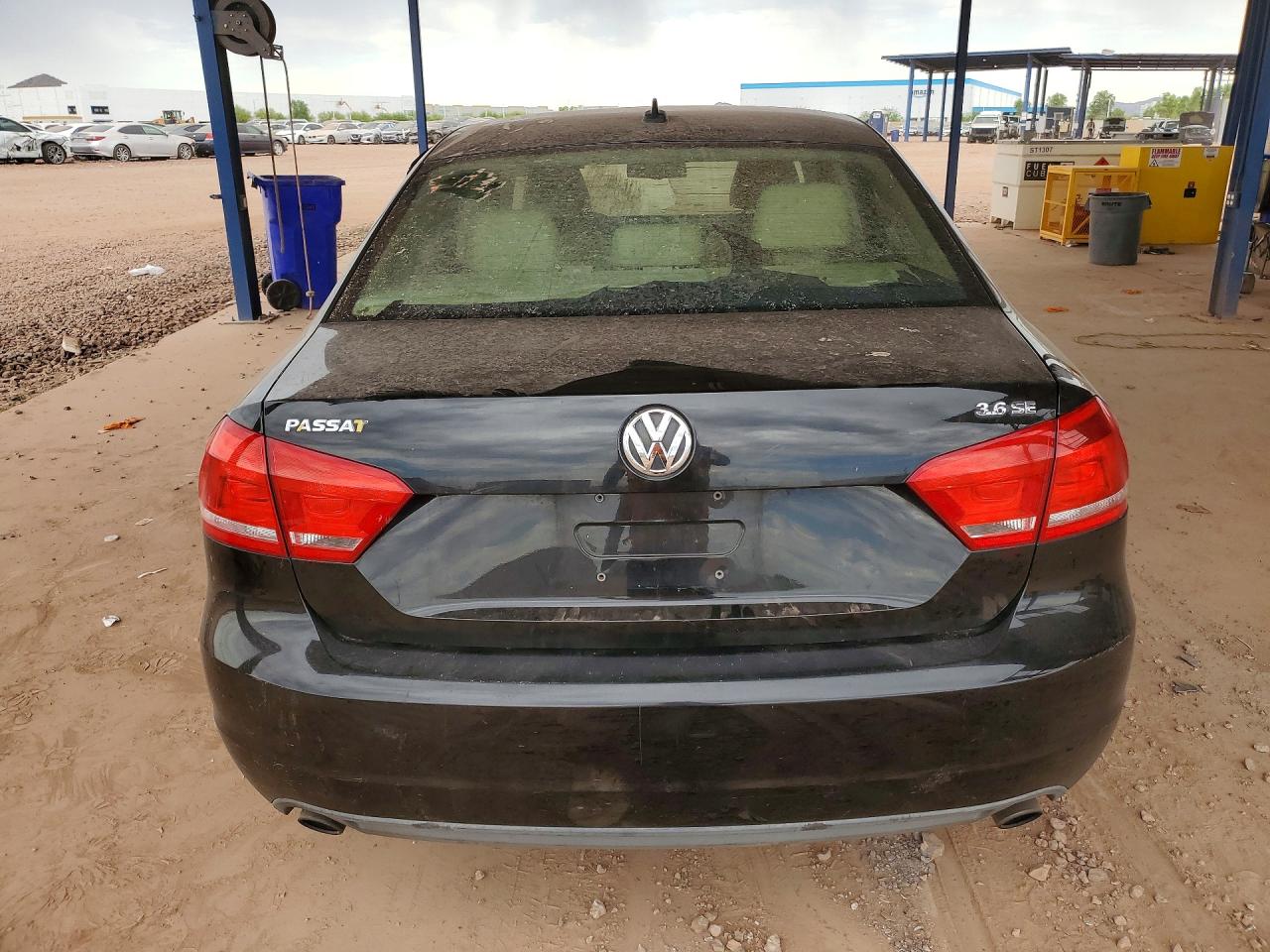 2012 Volkswagen Passat Se Черный vin: 1VWBM7A35CC030481