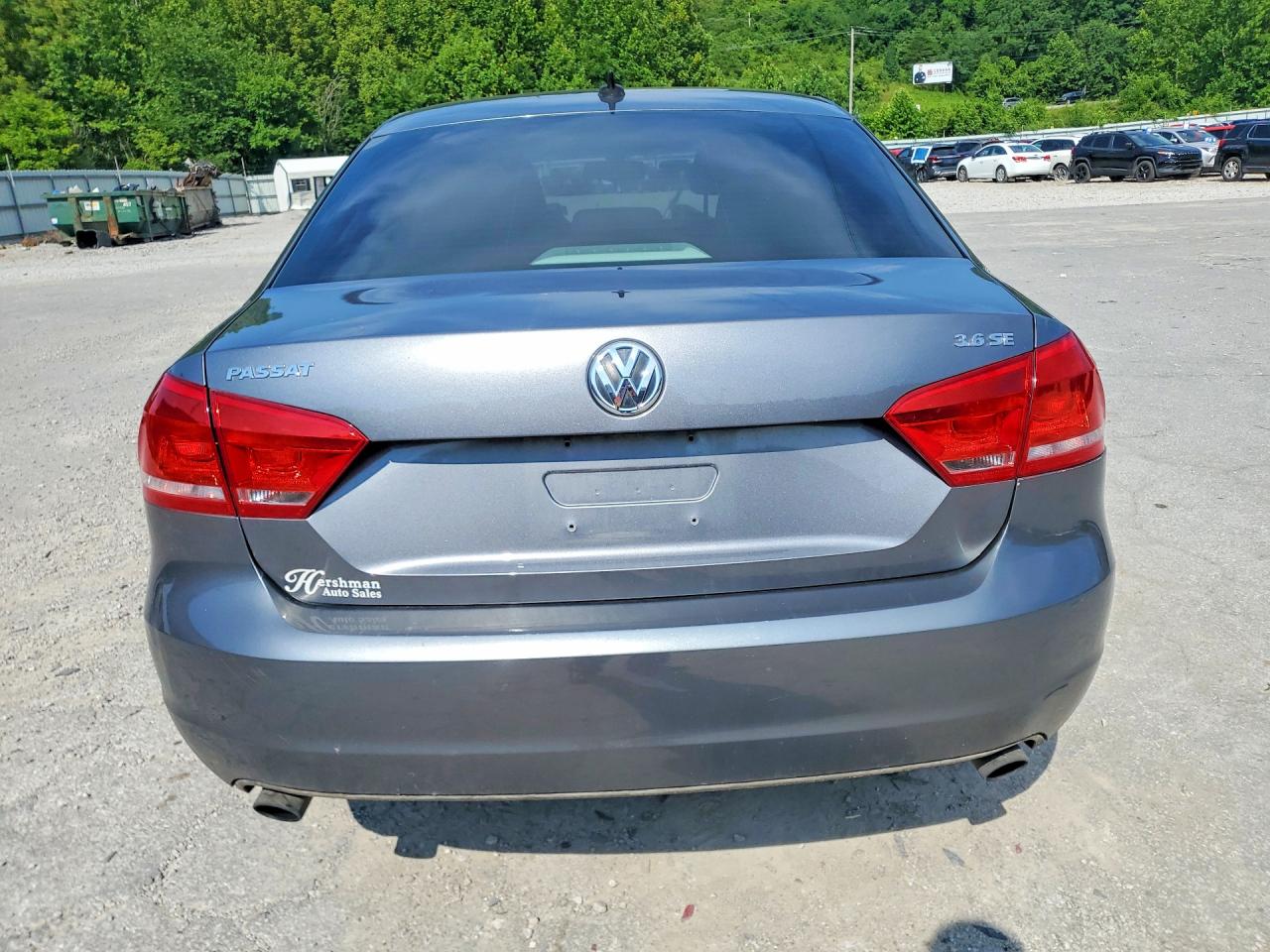 2012 Volkswagen Passat Se Gray vin: 1VWBM7A3XCC047275
