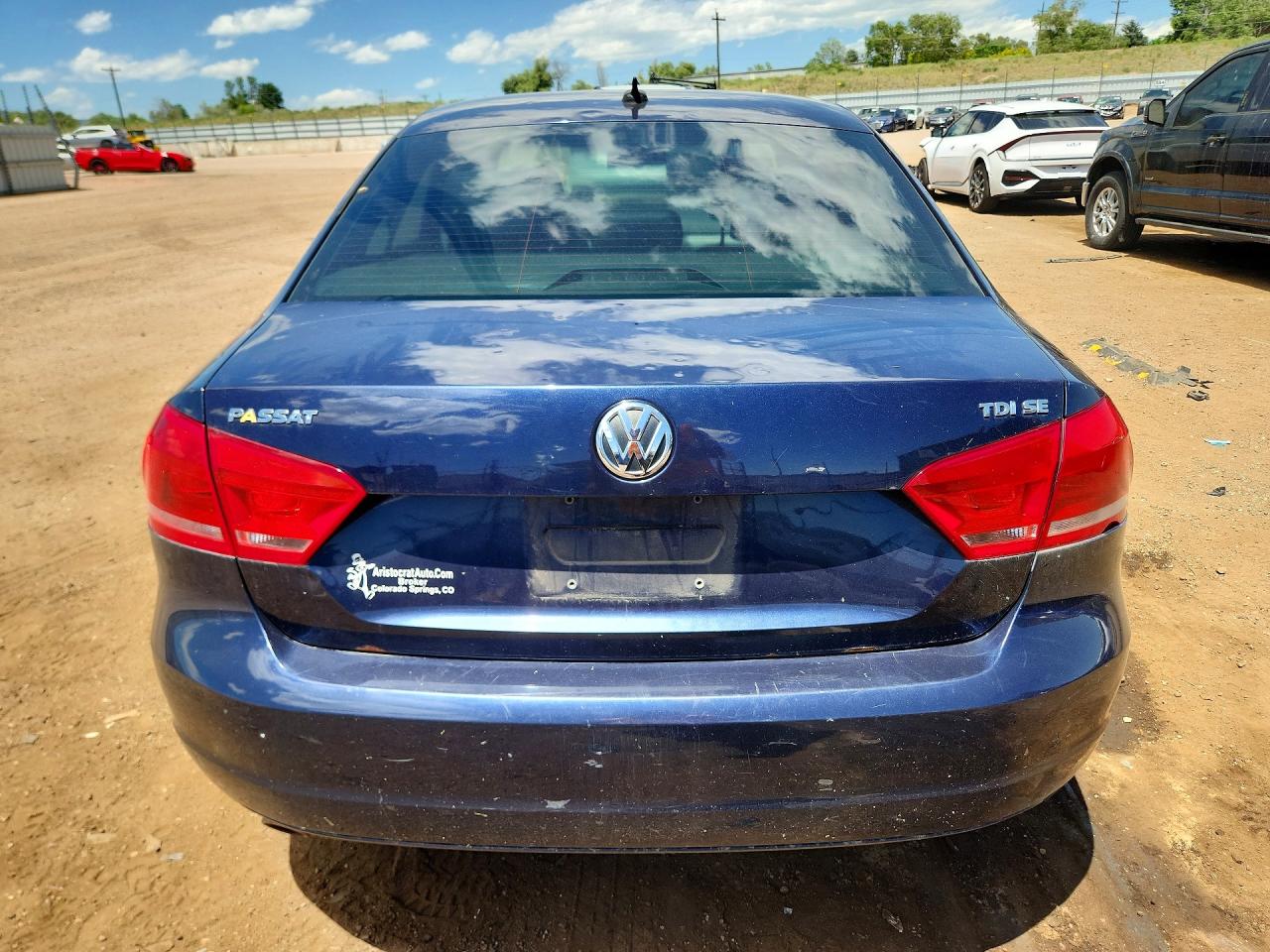 2014 Volkswagen Passat Se Blue vin: 1VWBN7A30EC001941