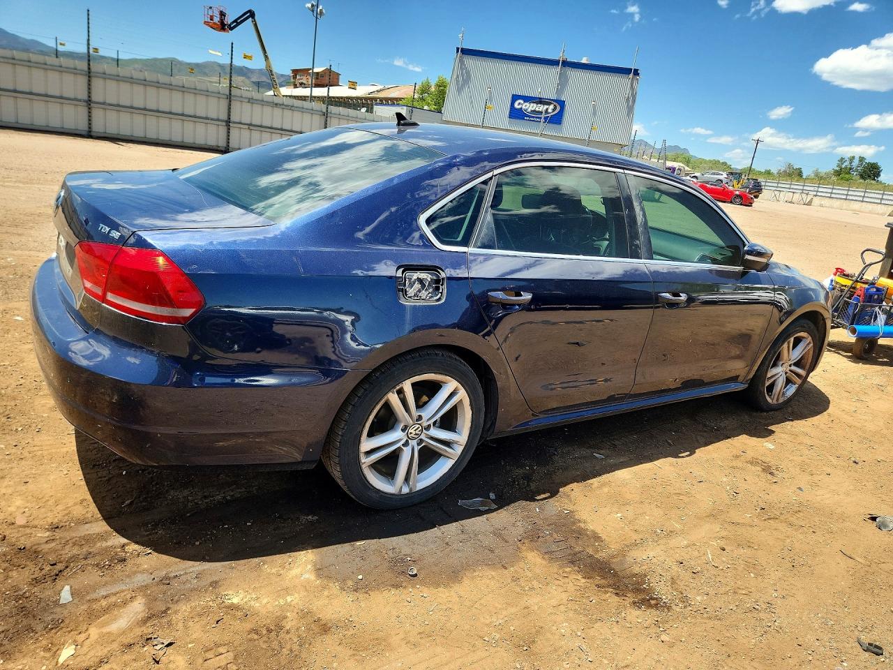 2014 Volkswagen Passat Se Blue vin: 1VWBN7A30EC001941