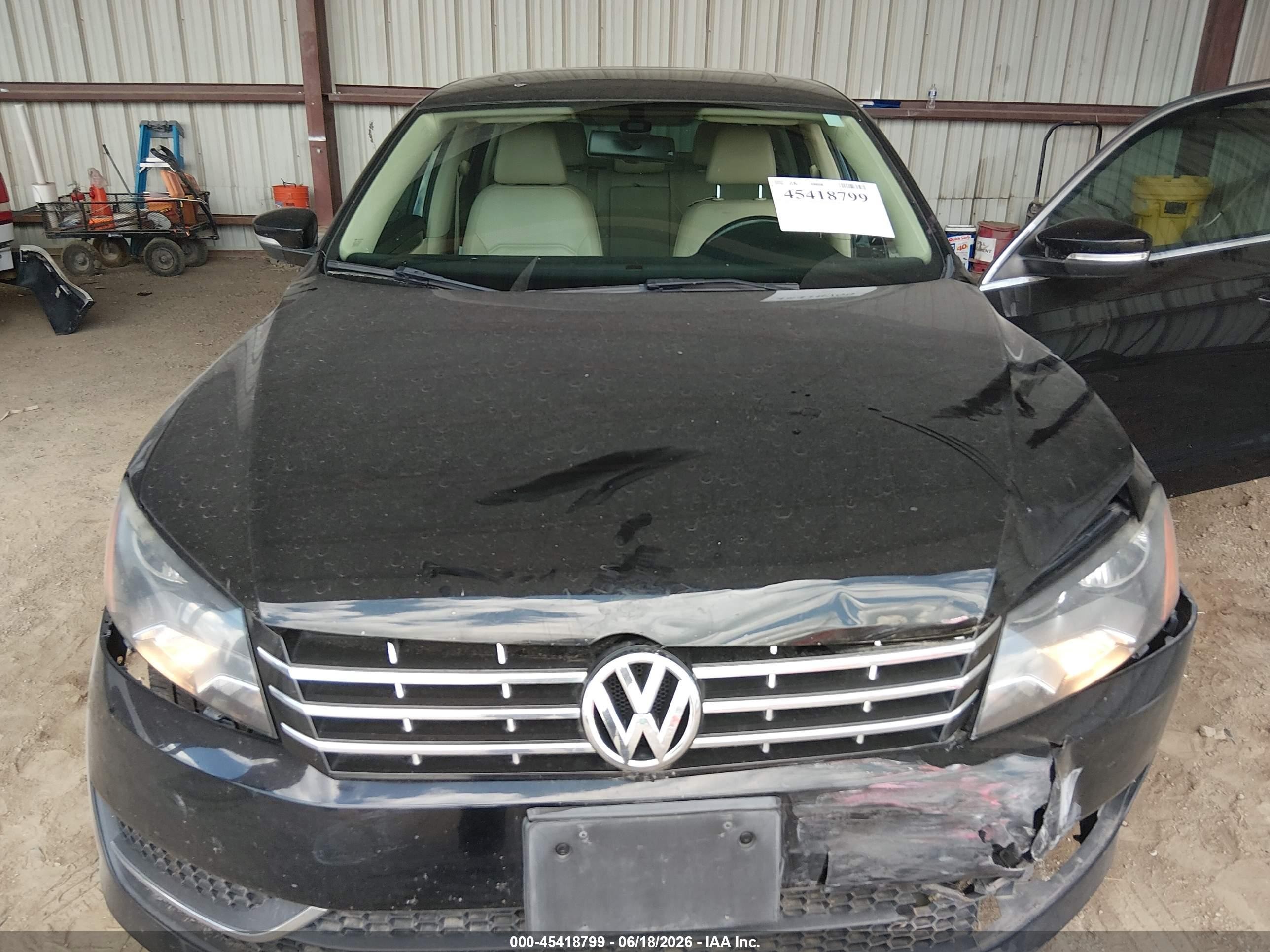 2014 Volkswagen Passat 2.0l Tdi Se Black vin: 1VWBN7A30EC115437