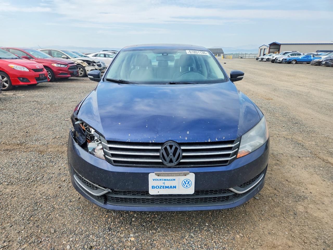 2013 Volkswagen Passat Se Blue vin: 1VWBN7A31DC119897