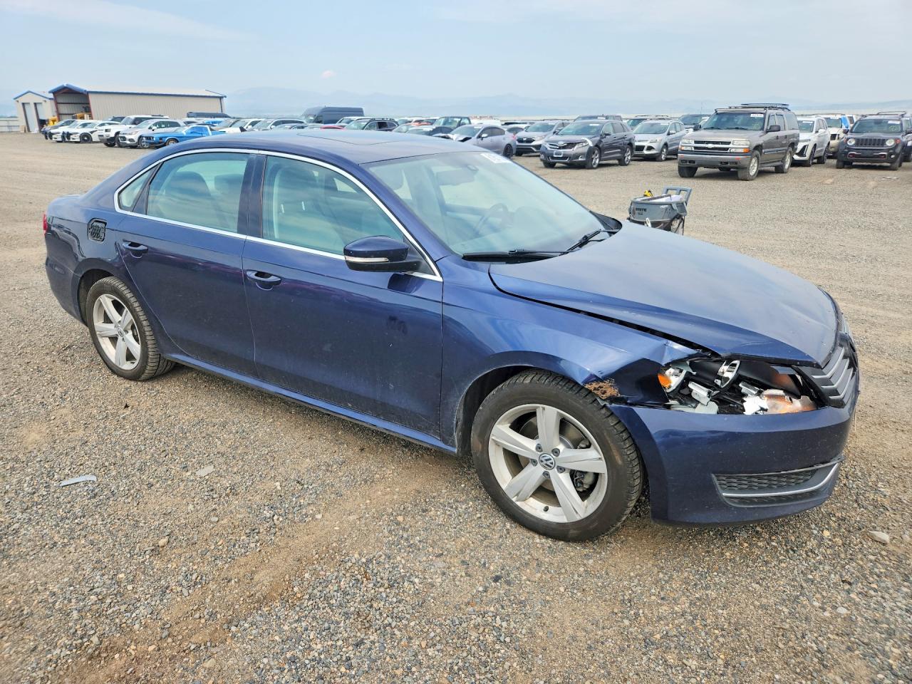 2013 Volkswagen Passat Se Blue vin: 1VWBN7A31DC119897
