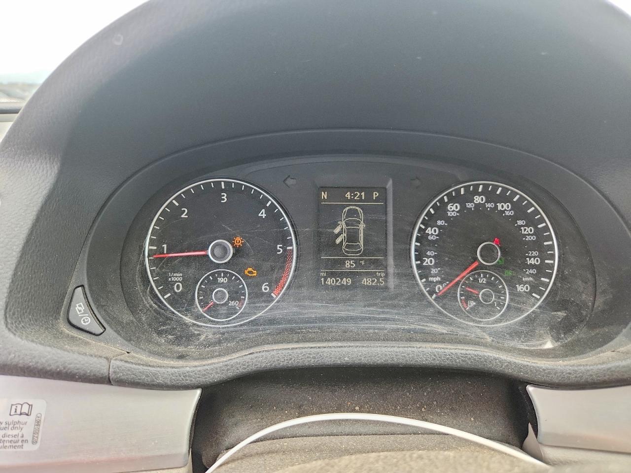 2013 Volkswagen Passat Se Blue vin: 1VWBN7A31DC119897