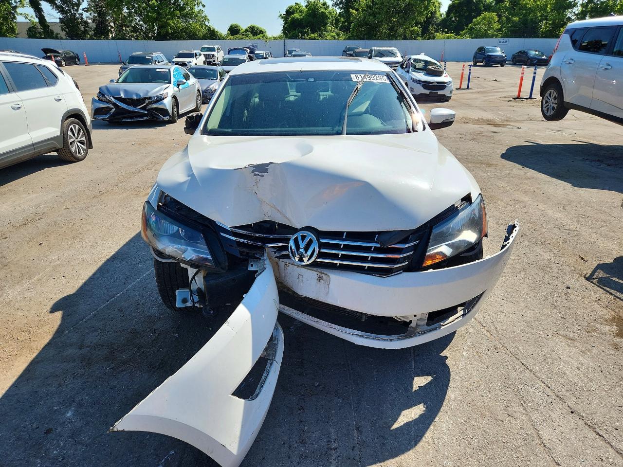 2013 Volkswagen Passat Se Белый vin: 1VWBN7A31DC121858