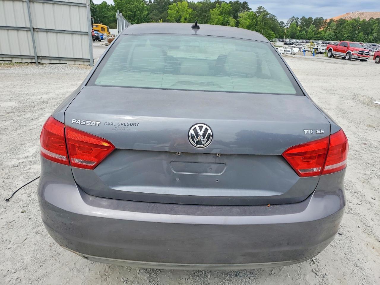 2014 Volkswagen Passat Se Gray vin: 1VWBN7A31EC091858