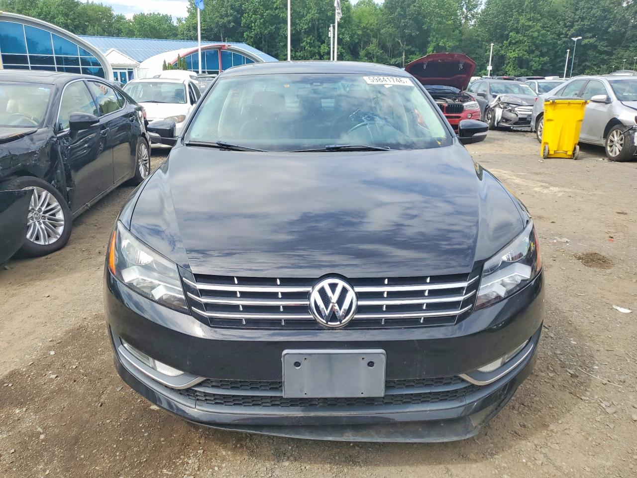 2014 Volkswagen Passat Se Black vin: 1VWBN7A31EC098910