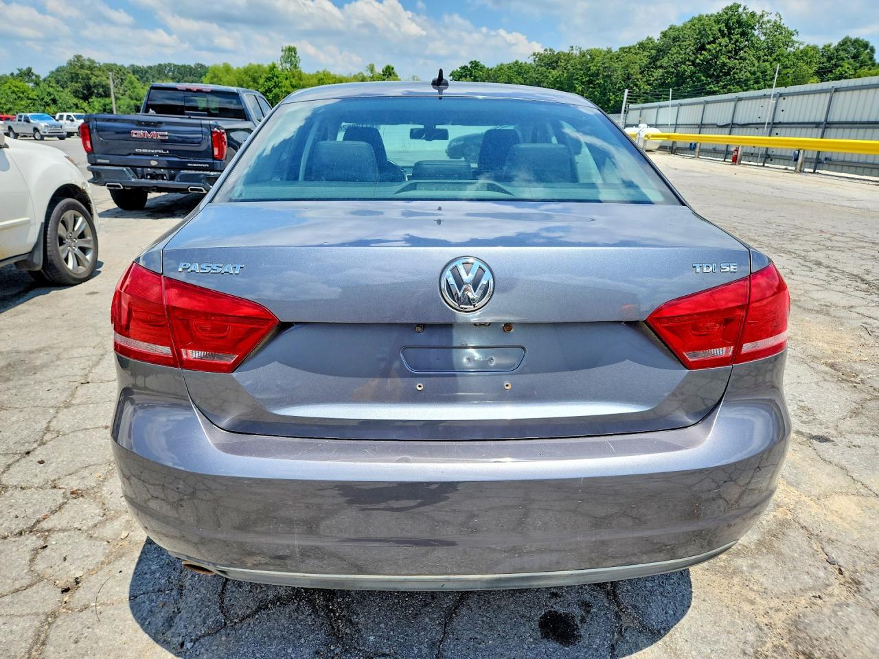 2014 Volkswagen Passat Se Gray vin: 1VWBN7A31EC106410