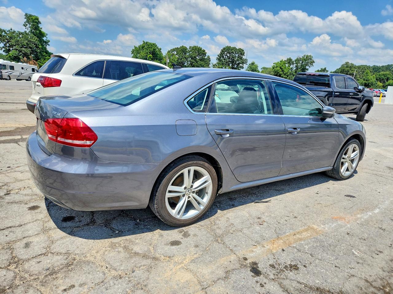 2014 Volkswagen Passat Se Gray vin: 1VWBN7A31EC106410