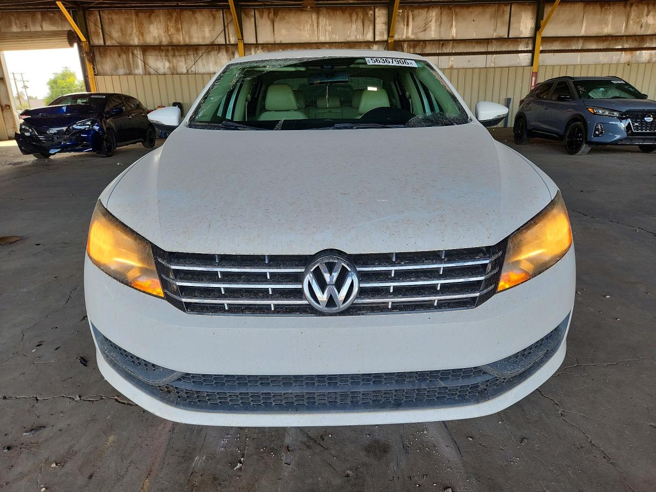 2012 Volkswagen Passat Se White vin: 1VWBN7A32CC042827