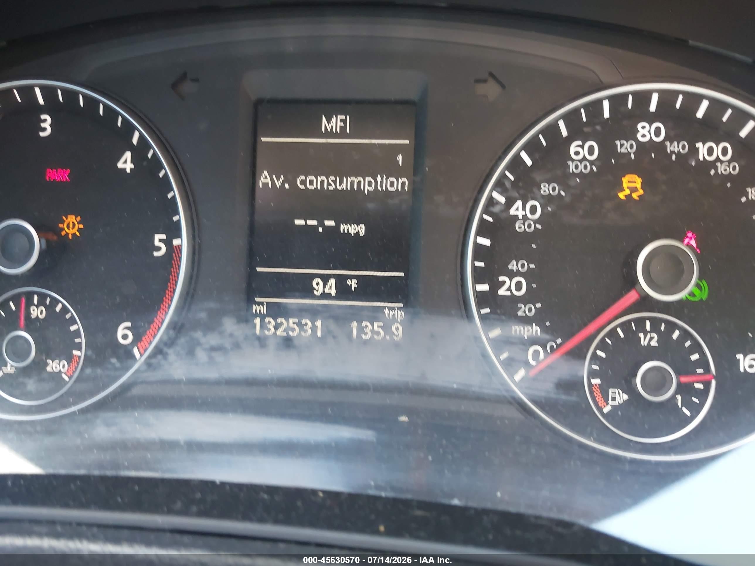 2014 Volkswagen Passat 2.0l Tdi Se Black vin: 1VWBN7A32EC118971
