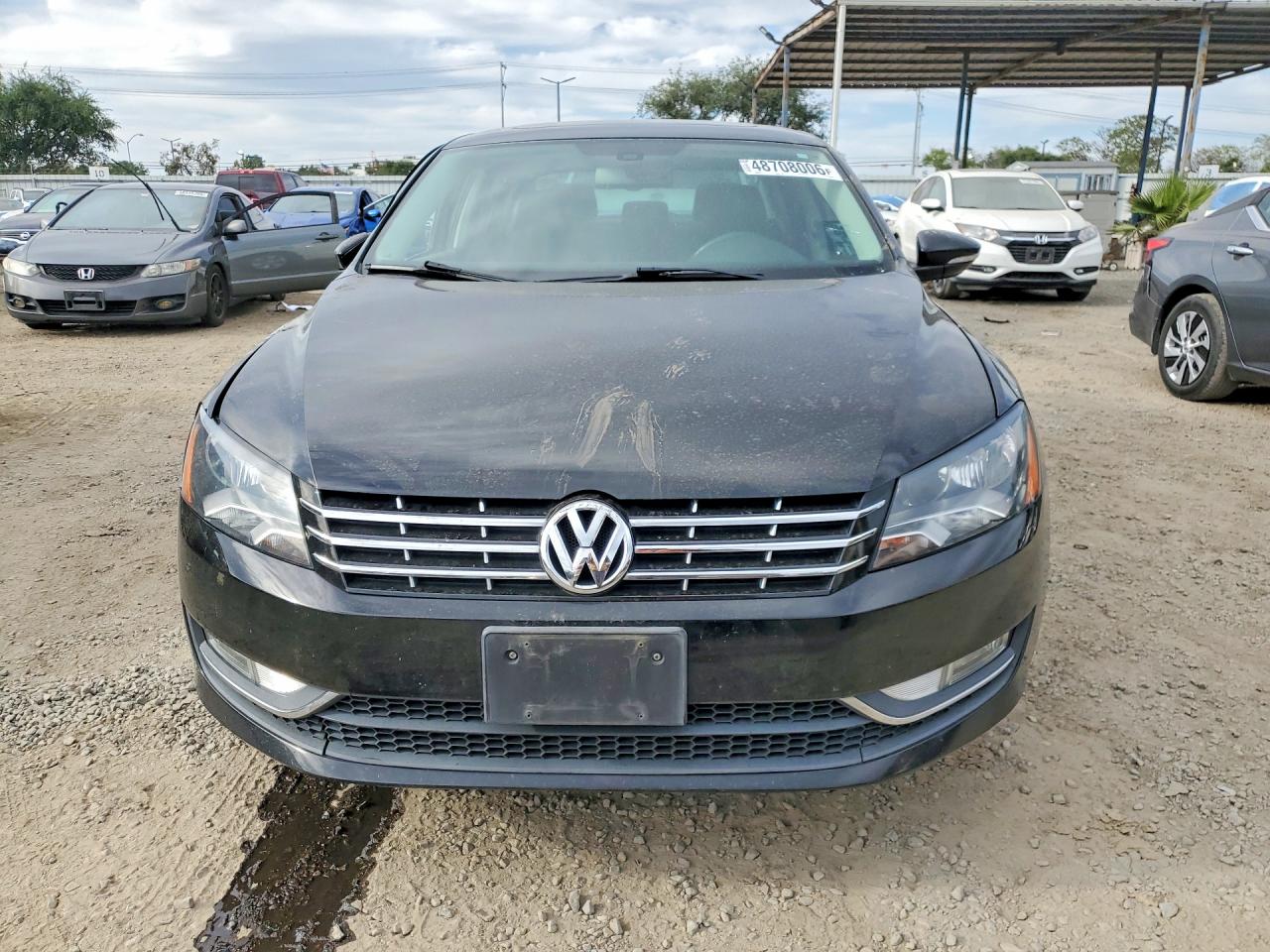 2012 Volkswagen Passat Se Black vin: 1VWBN7A33CC086724