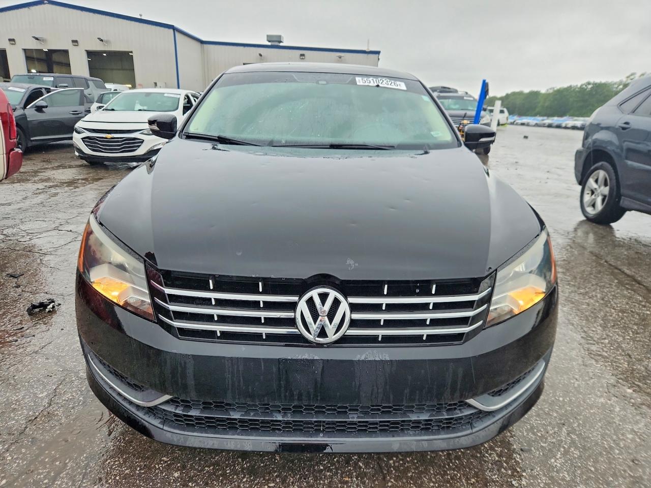 2013 Volkswagen Passat Se Black vin: 1VWBN7A33DC043079