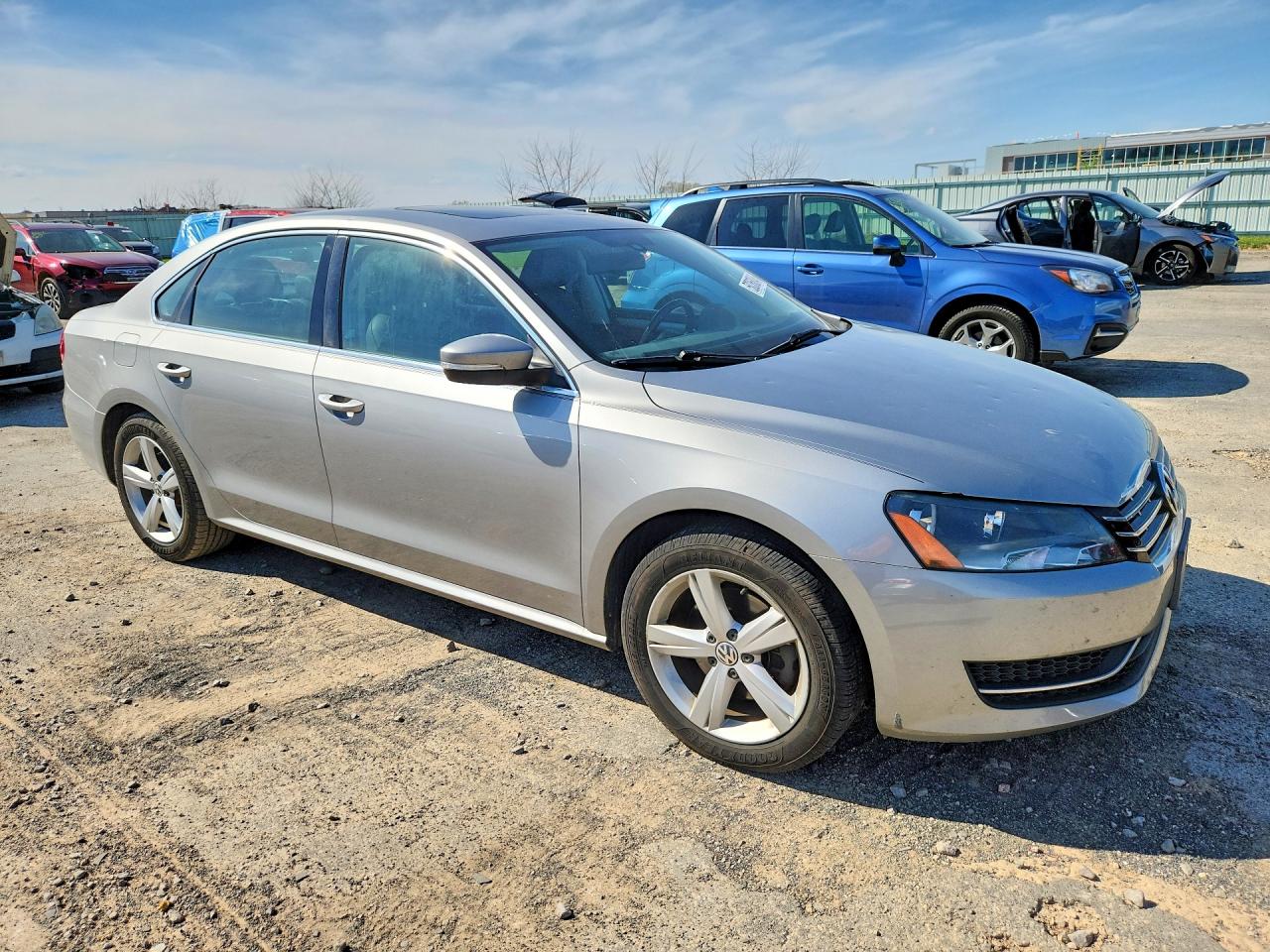 2013 Volkswagen Passat Se Silver vin: 1VWBN7A33DC108321