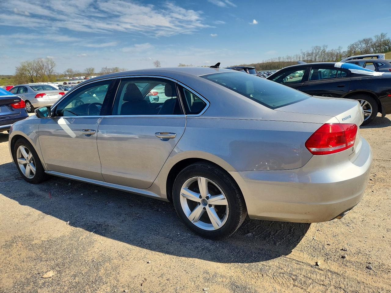 2013 Volkswagen Passat Se Silver vin: 1VWBN7A33DC108321