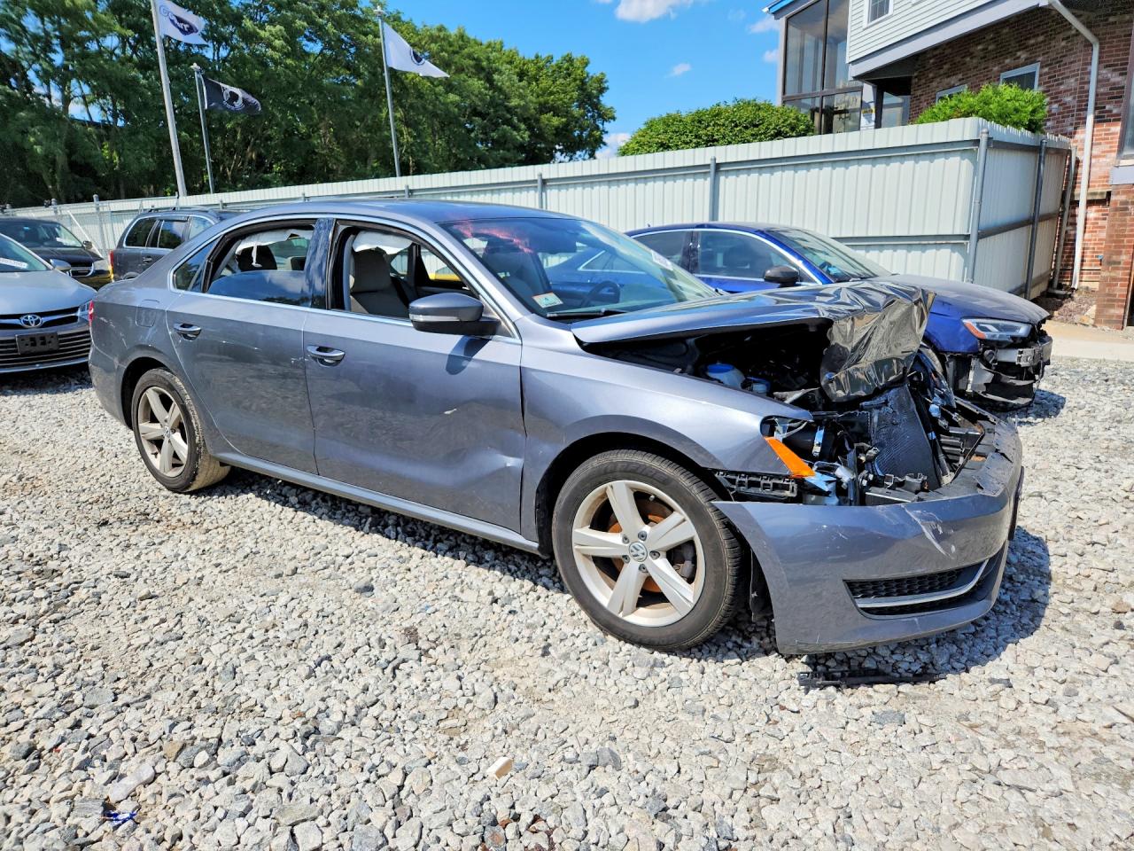 2013 Volkswagen Passat Se Серый vin: 1VWBN7A33DC135809