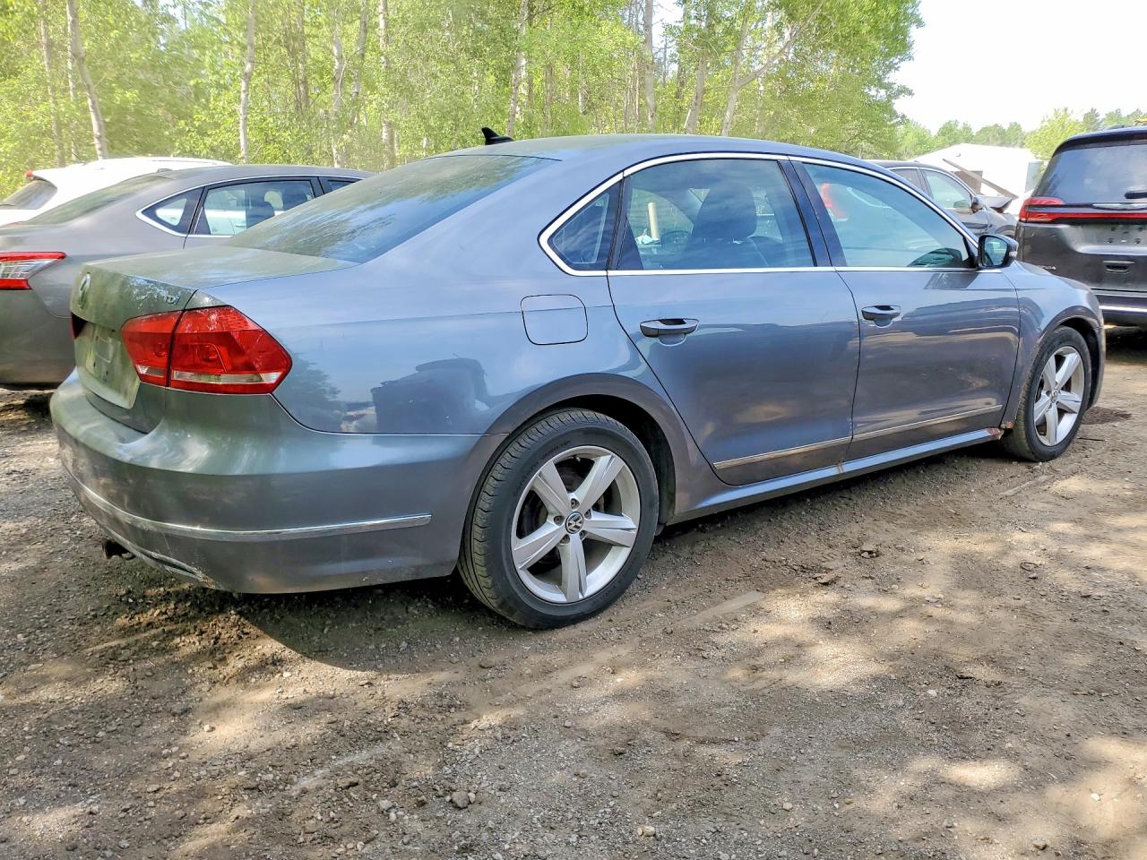 2014 Volkswagen Passat Se Gray vin: 1VWBN7A33EC016286