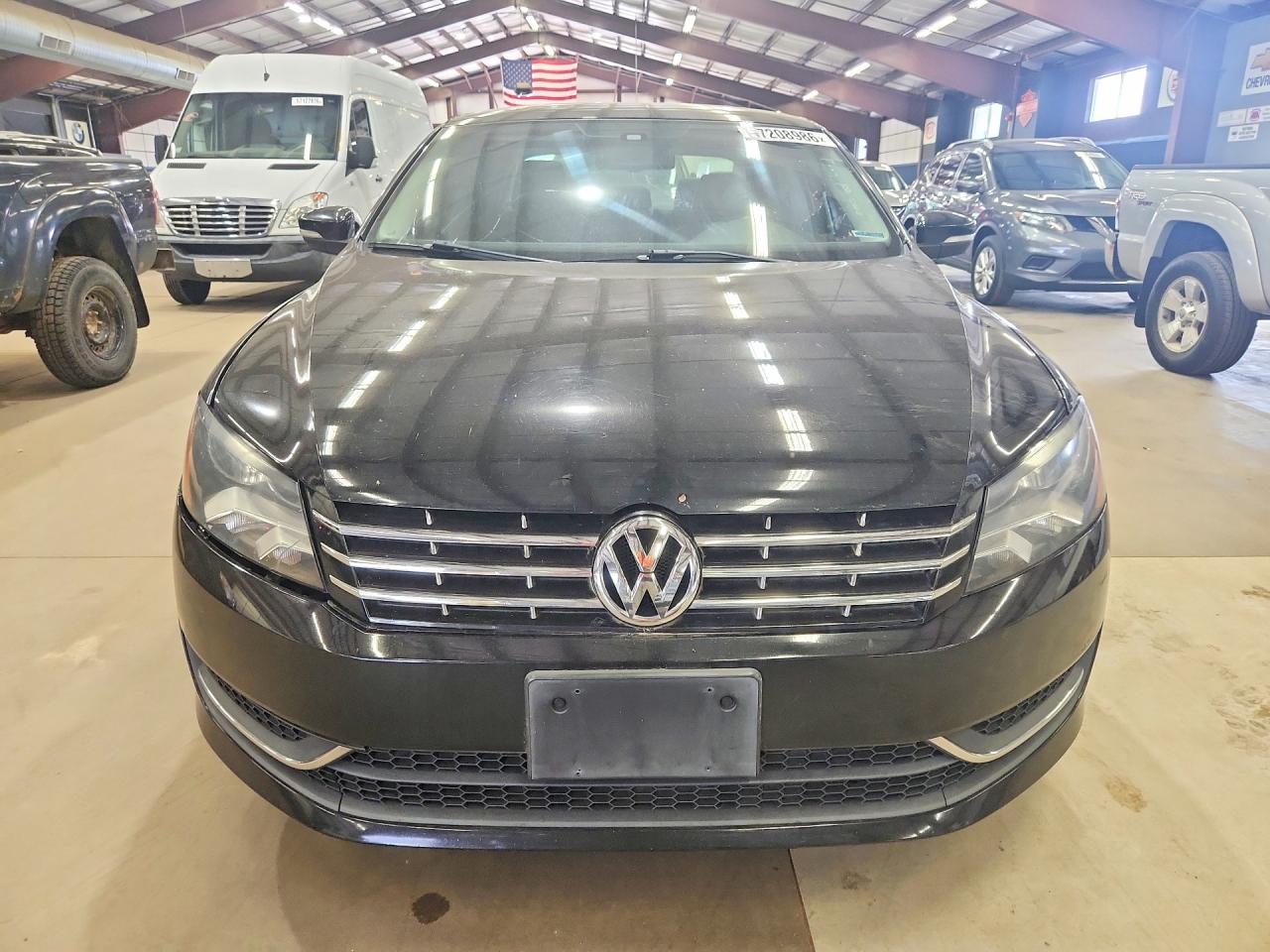 2014 Volkswagen Passat Se Черный vin: 1VWBN7A33EC058490