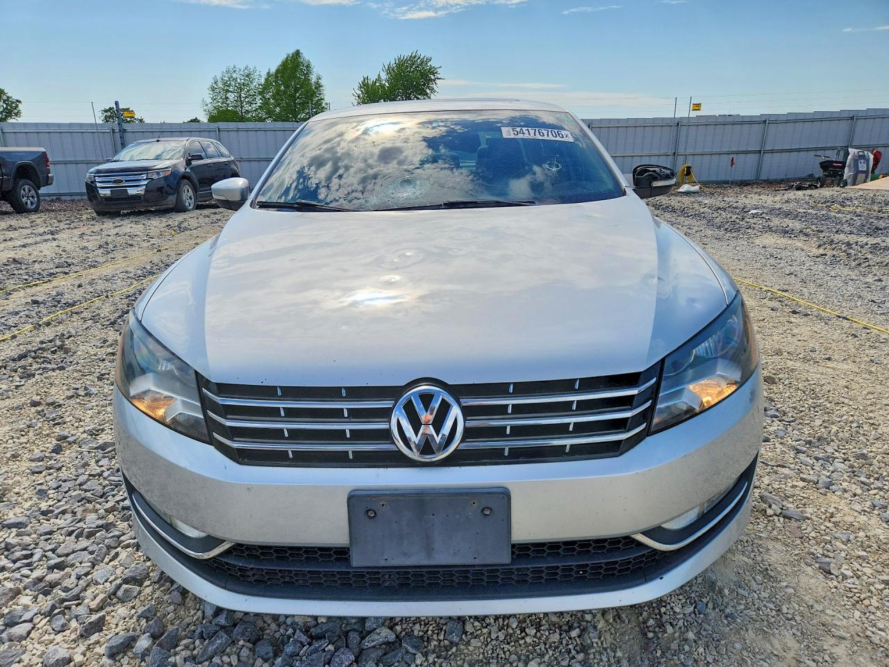 2014 Volkswagen Passat Se Silver vin: 1VWBN7A33EC077248