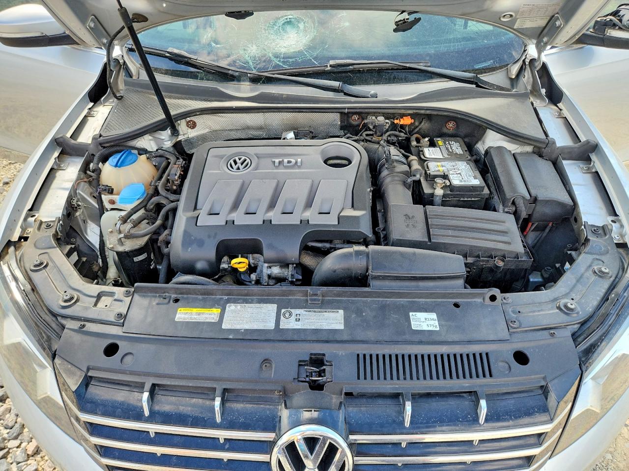2014 Volkswagen Passat Se Silver vin: 1VWBN7A33EC077248