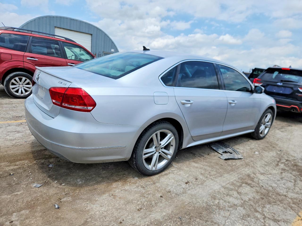 2013 Volkswagen Passat Se Silver vin: 1VWBN7A34DC014092