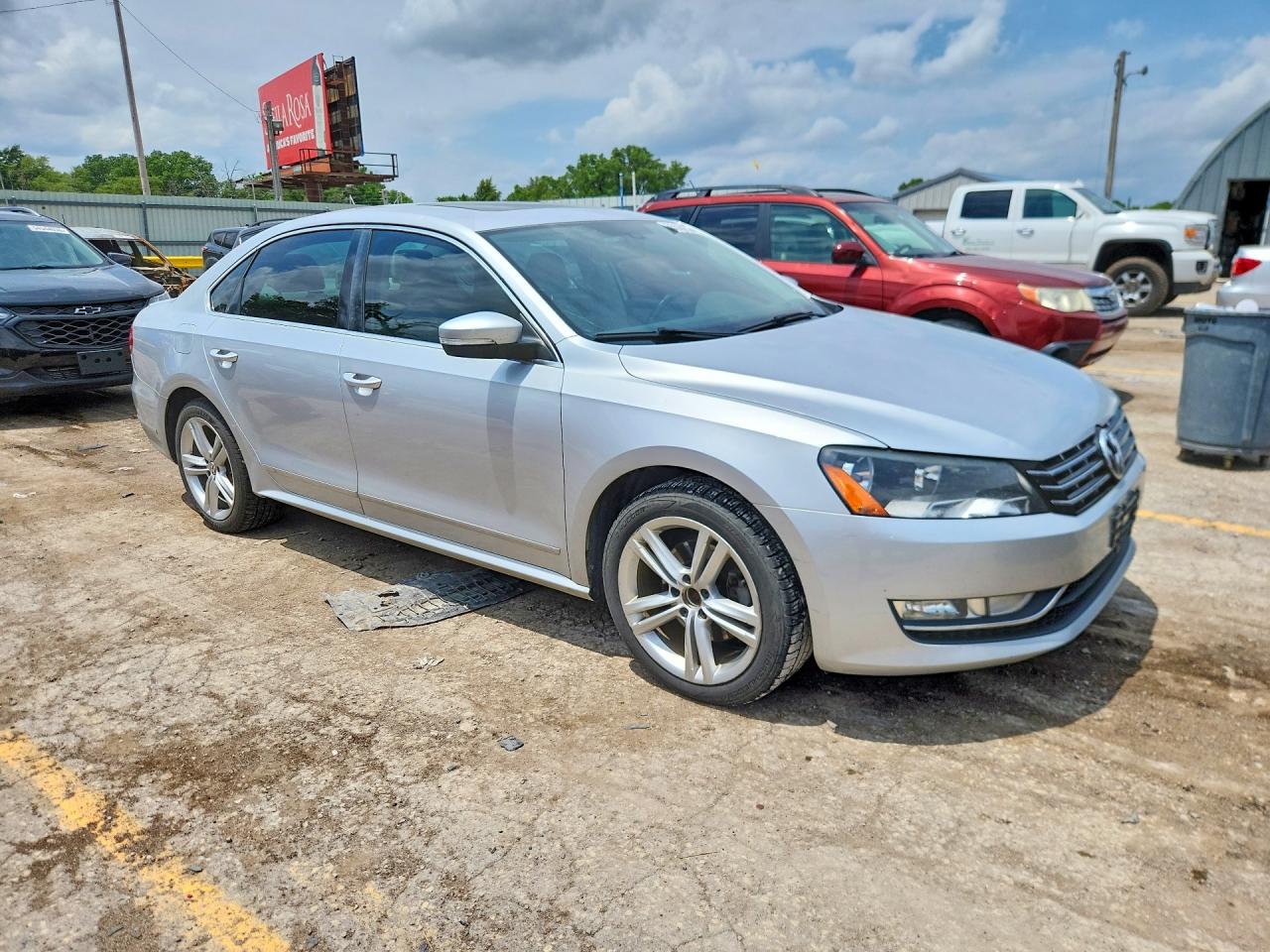 2013 Volkswagen Passat Se Silver vin: 1VWBN7A34DC014092