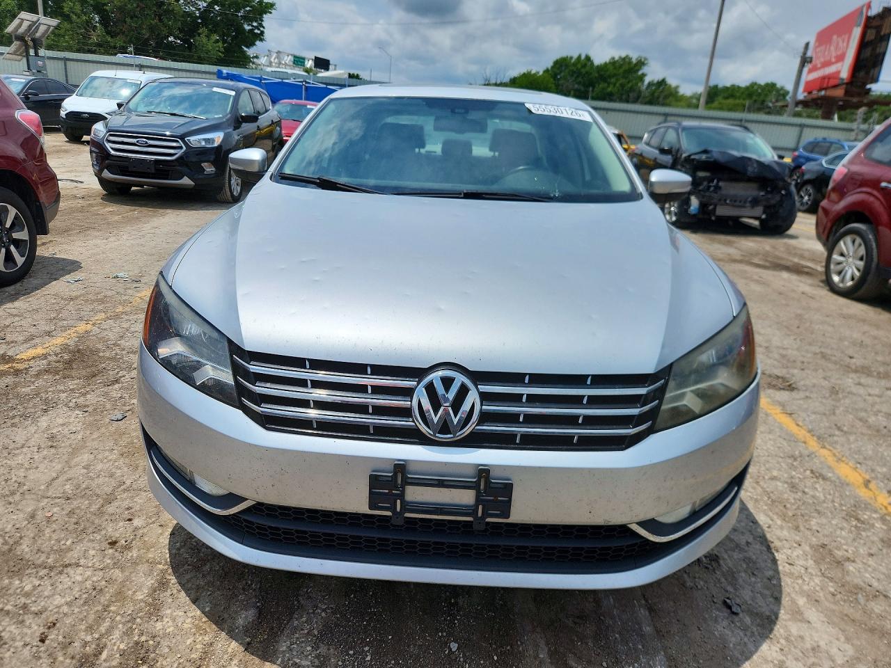 2013 Volkswagen Passat Se Silver vin: 1VWBN7A34DC014092