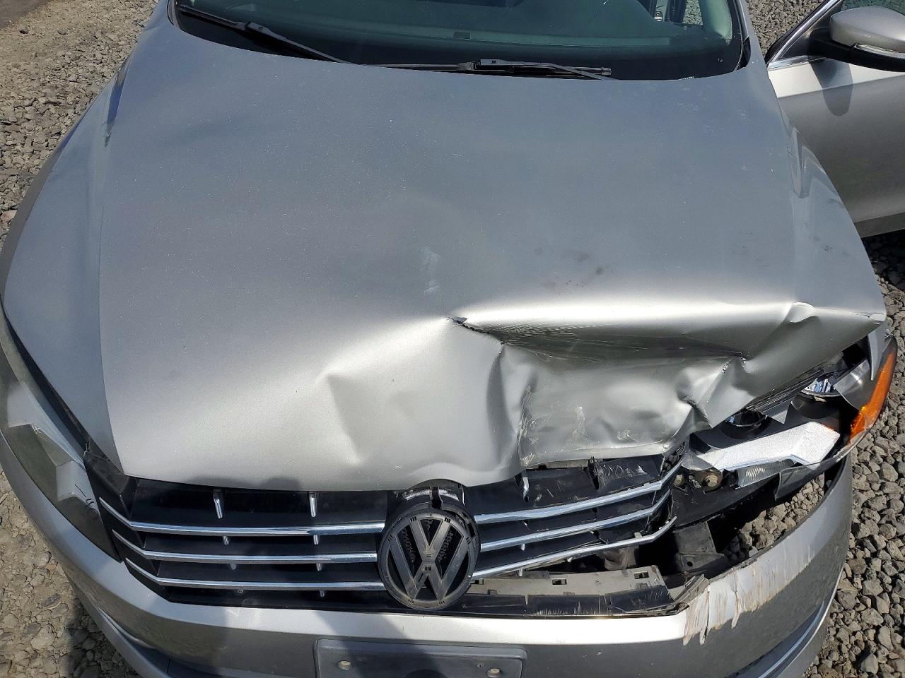 2013 Volkswagen Passat Se Silver vin: 1VWBN7A34DC145281