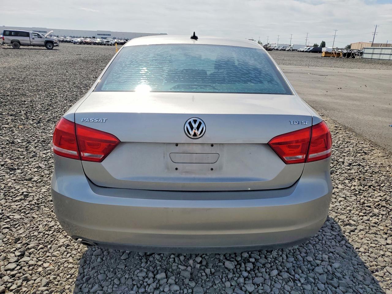 2013 Volkswagen Passat Se Silver vin: 1VWBN7A34DC145281
