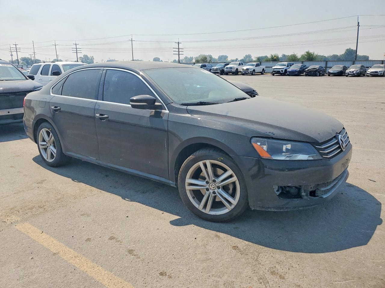 2014 Volkswagen Passat Se Black vin: 1VWBN7A34EC058725