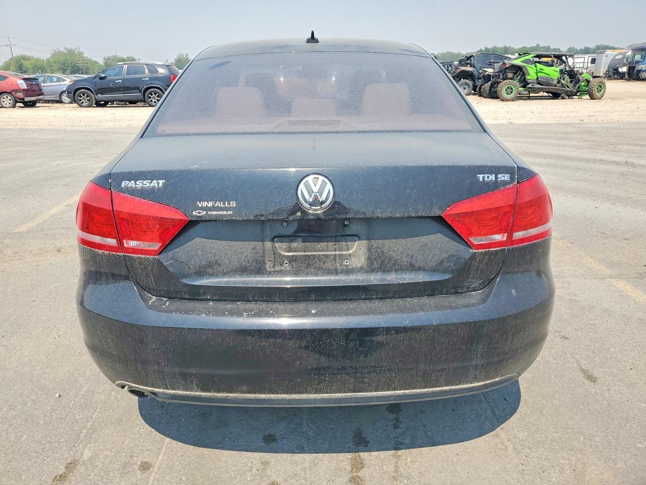 2014 Volkswagen Passat Se Black vin: 1VWBN7A34EC058725