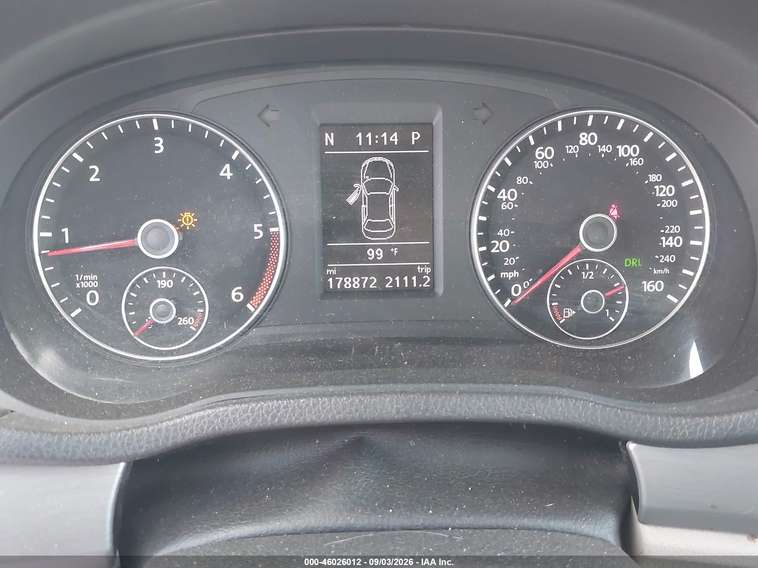 2014 Volkswagen Passat 2.0l Tdi Se Gray vin: 1VWBN7A34EC075573