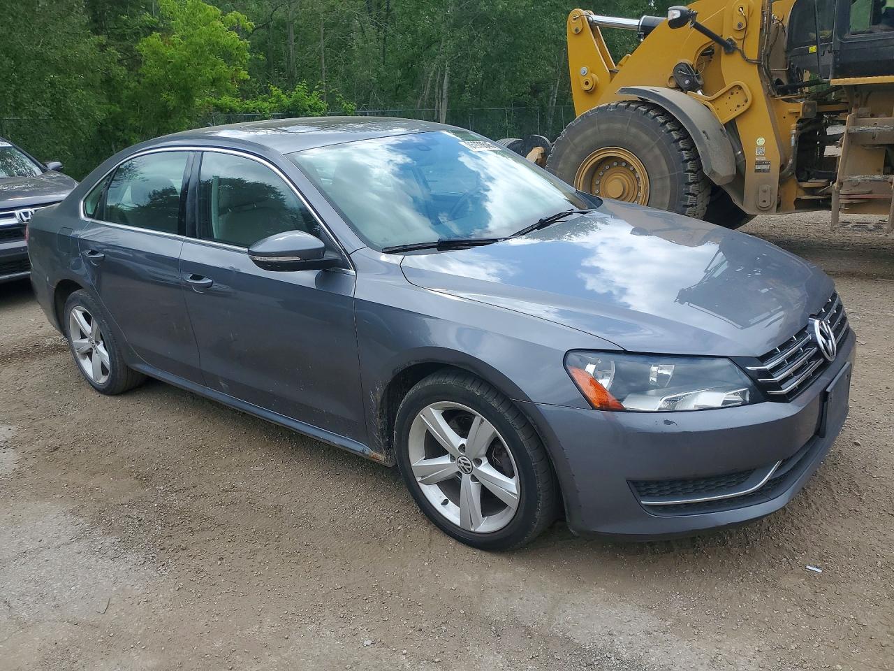 2012 Volkswagen Passat Se Серый vin: 1VWBN7A35CC029540