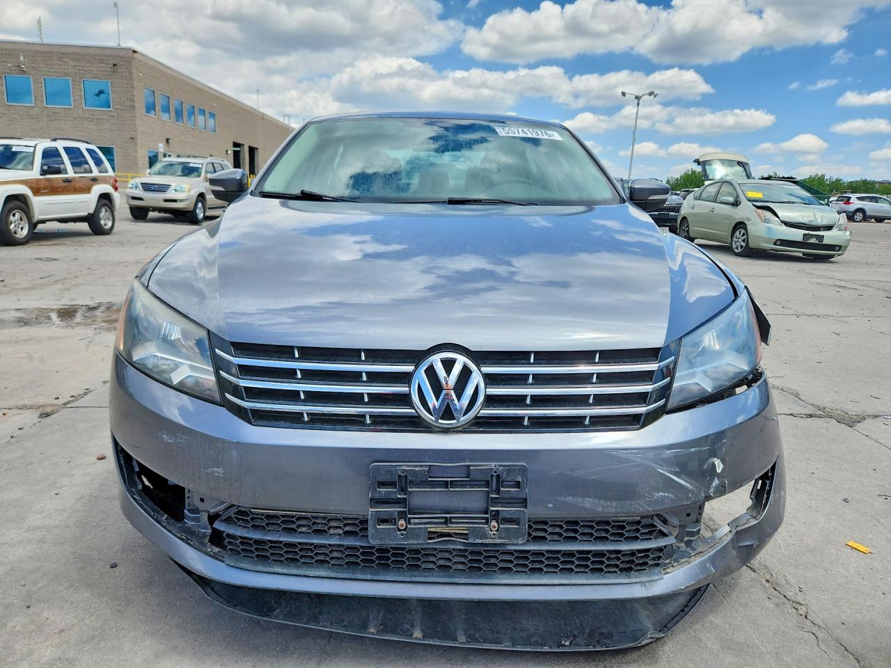 2013 Volkswagen Passat Se Gray vin: 1VWBN7A35DC002534