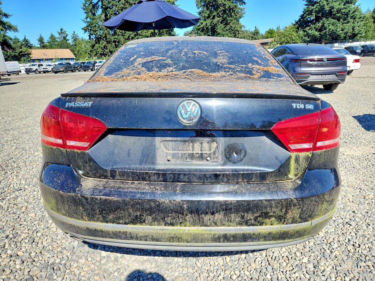 2013 Volkswagen Passat Se Black vin: 1VWBN7A35DC068565