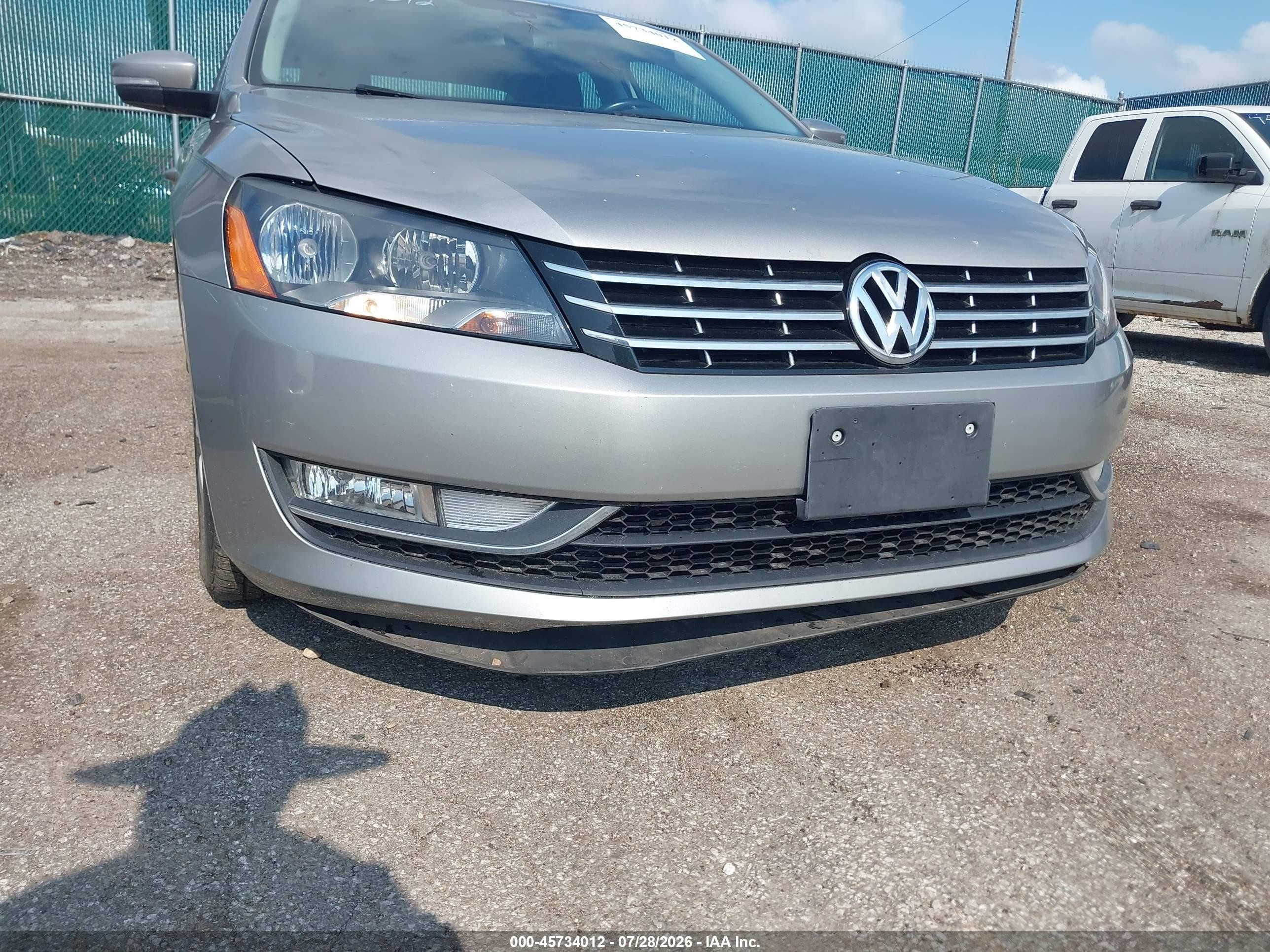 2013 Volkswagen Passat 2.0l Tdi Se Silver vin: 1VWBN7A35DC119644
