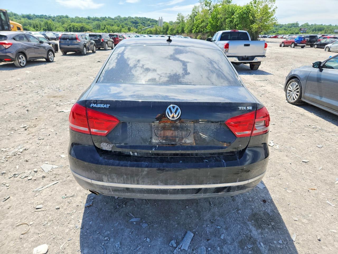 2013 Volkswagen Passat Se Black vin: 1VWBN7A35DC121507