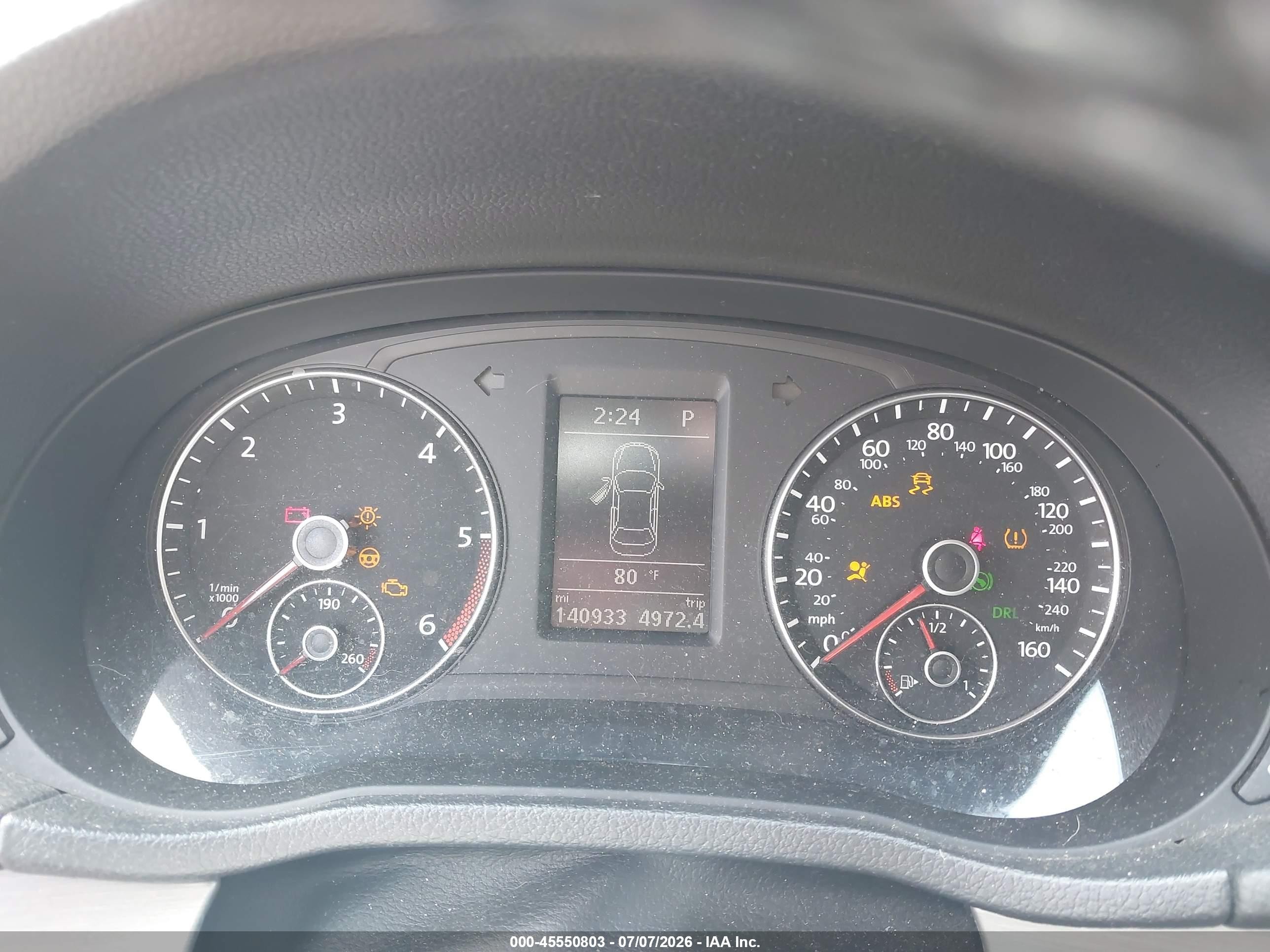 2014 Volkswagen Passat 2.0l Tdi Se Silver vin: 1VWBN7A35EC067434