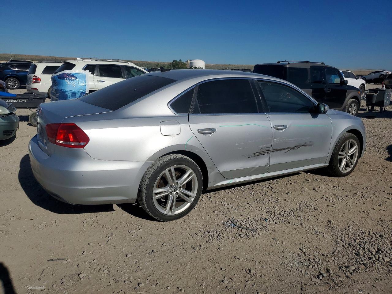 2014 Volkswagen Passat Se Silver vin: 1VWBN7A35EC102263