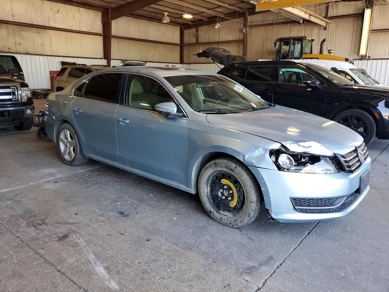 2012 Volkswagen Passat Se Blue vin: 1VWBN7A36CC025609