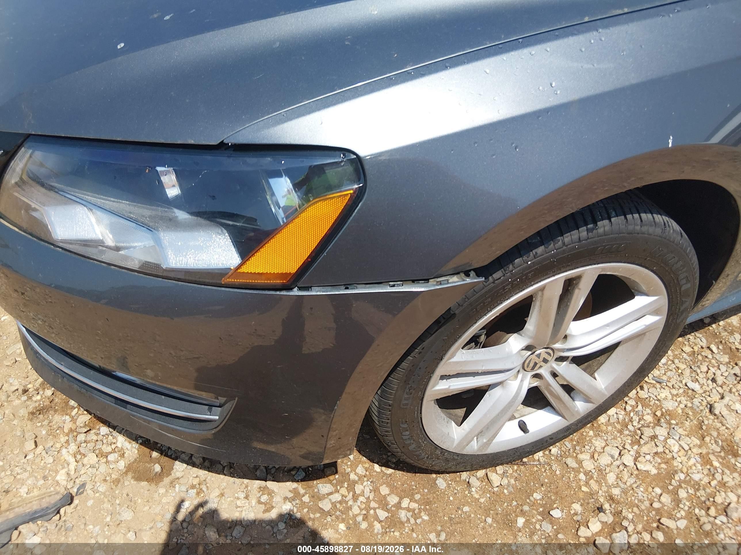 2013 Volkswagen Passat Se Gray vin: 1VWBN7A36DC071037