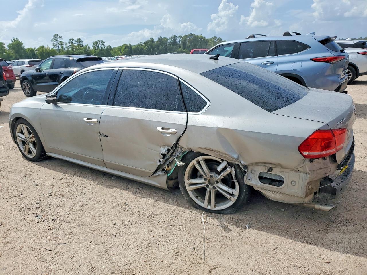 2014 Volkswagen Passat Se Silver vin: 1VWBN7A36EC101123