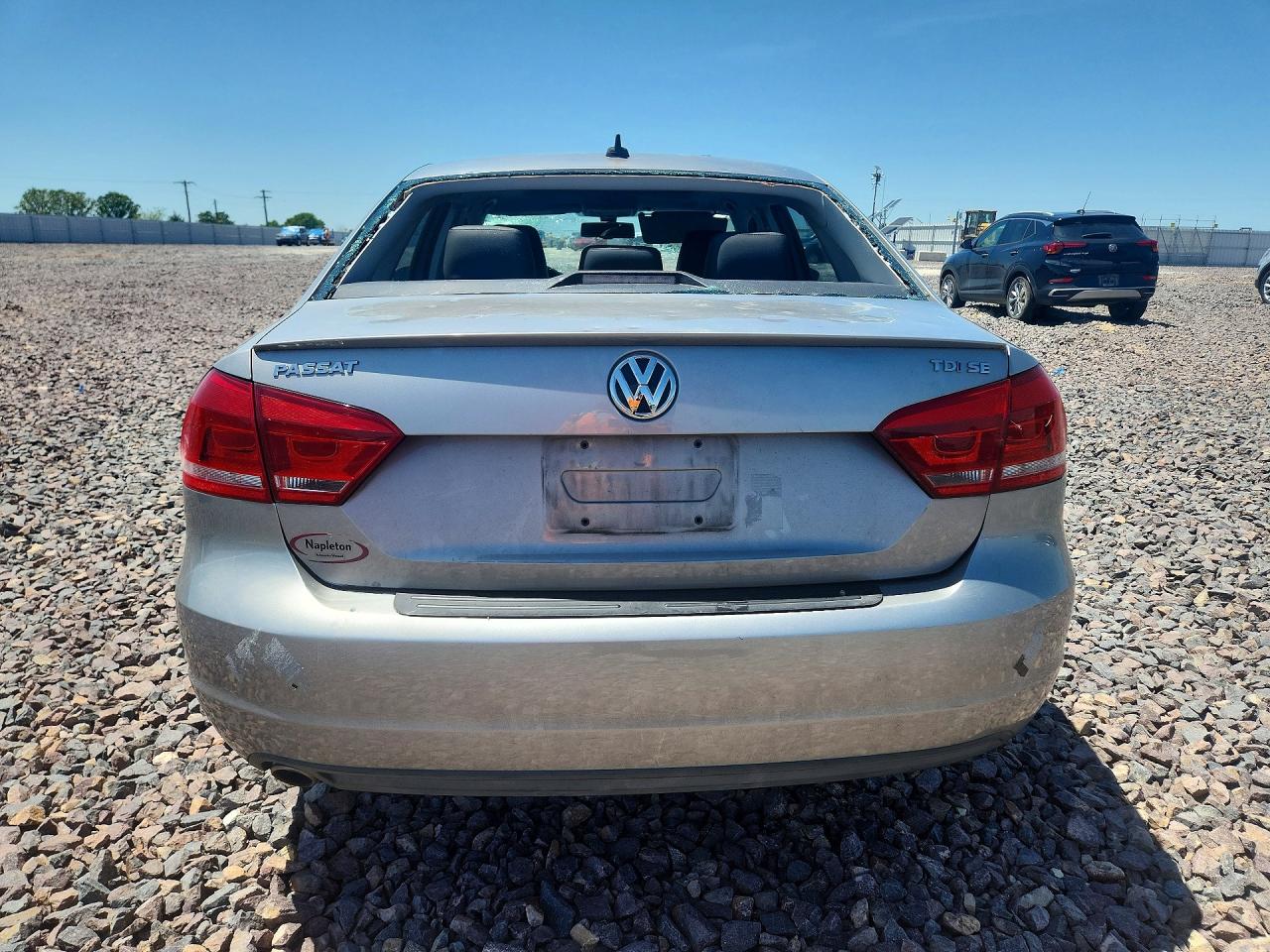 2012 Volkswagen Passat Se Silver vin: 1VWBN7A37CC099847